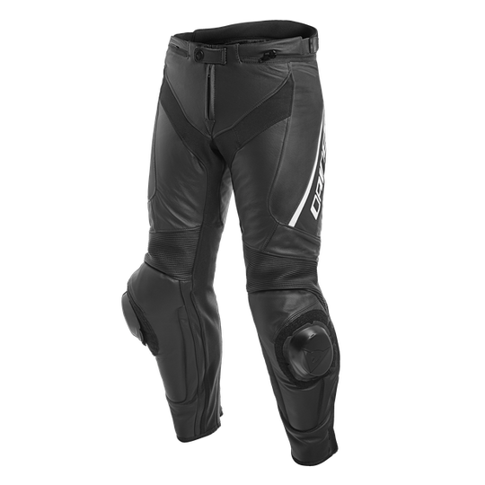 Dainese Delta 3 Leather Pants Black White Short / Tall