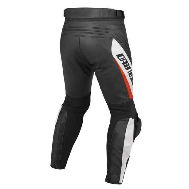 Dainese Delta Pro Evo C2 Perforated Leather Pants Black White– Moto Central