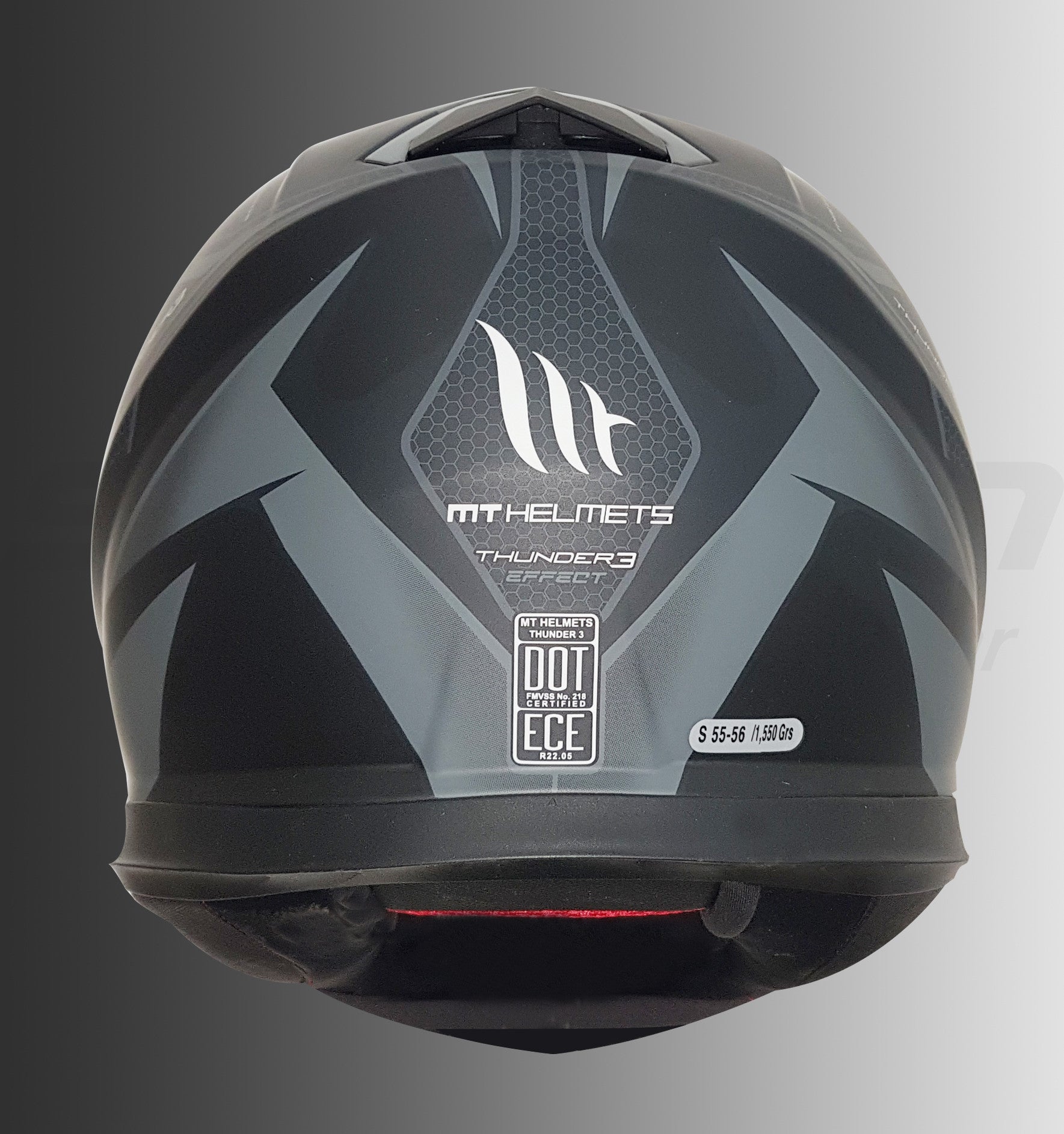 capacete mt thunder 3 effect mt helmets MT THUNDER 3 Effect (Matt Black, Grey)– Moto Central