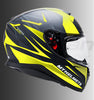 MT THUNDER 3 Effect (Matt Black, Fluorescent Yellow), Full Face Helmets, MT Helmets, Moto Central