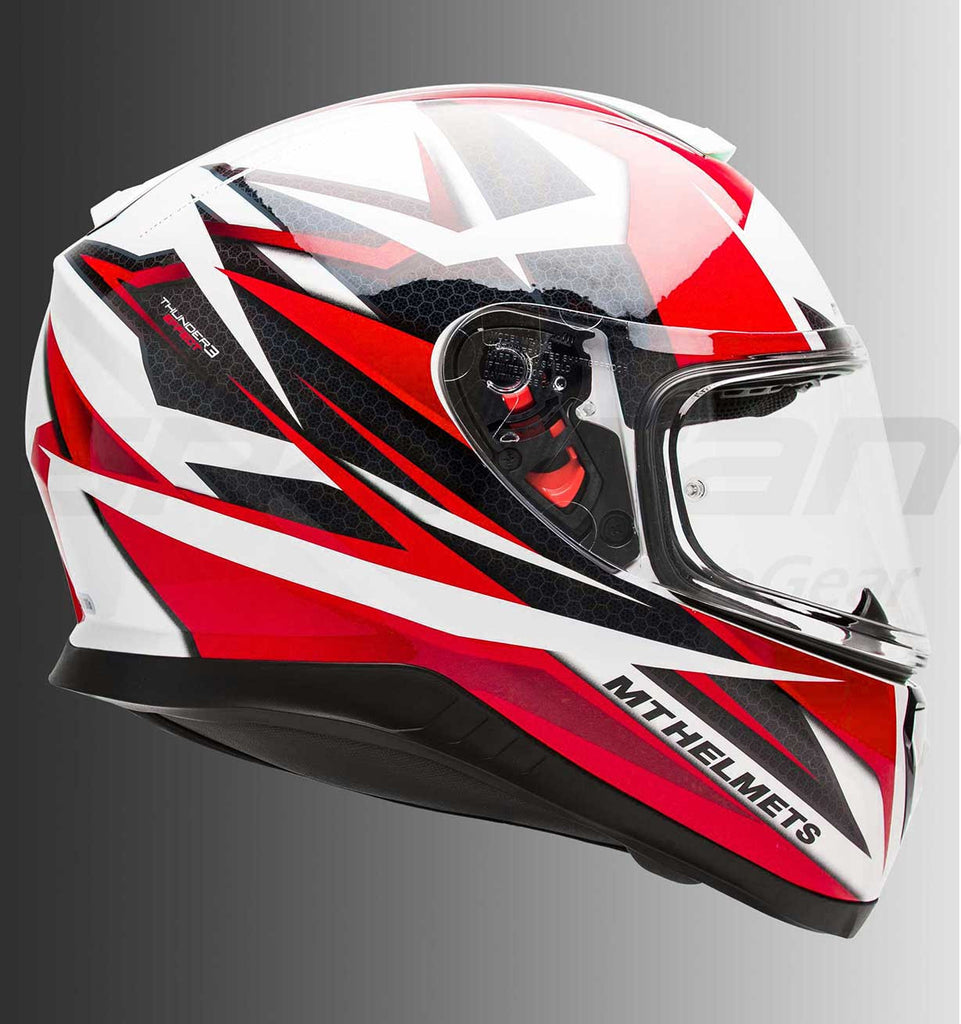 MT THUNDER 3 Effect (White, Black, Red), Full Face Helmets, MT Helmets, Moto Central