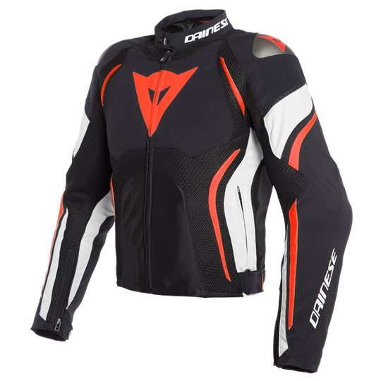 Dainese Estrema Air Tex Jacket (Black White Fluro Red)