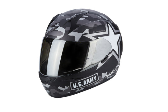 SCORPION EXO-390 ARMY Matt Black Silver