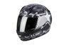 SCORPION EXO-390 ARMY Matt Black Silver, Full Face Helmets, Scorpion Exo, Moto Central