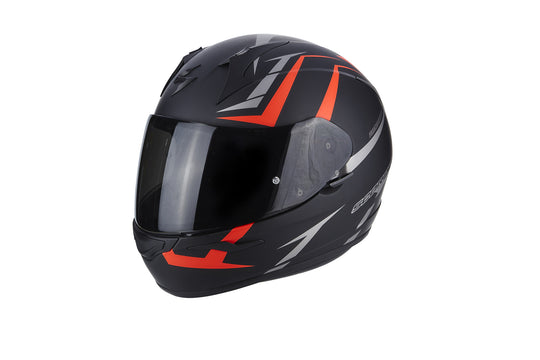 SCORPION EXO-390 Hawk Matt Black Neon Red