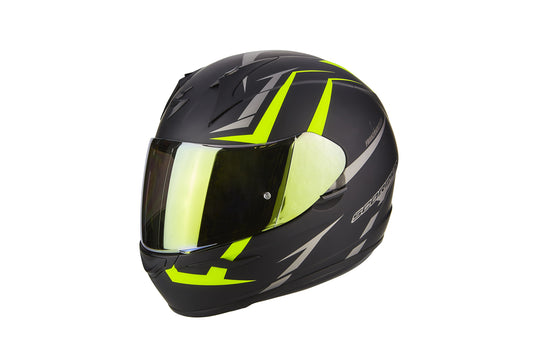 SCORPION EXO-390 Hawk Matt Black Neon Yellow
