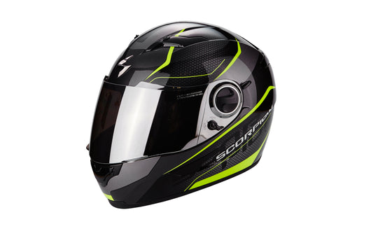 SCORPION EXO-490 Vision Gloss Black Yellow