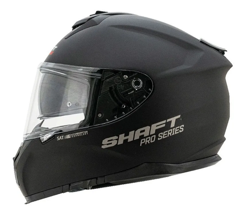 SHAFT Pro 610 Dual Visor Solid Matt Black Helmet