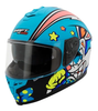 SHAFT Pro 600 Dual Visor Rabbit Gloss Aqua Blue Helmet