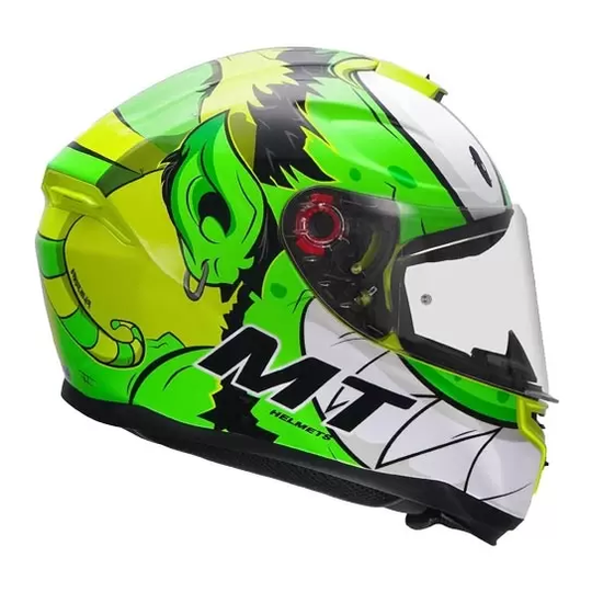 MT Hummer Melkor Gloss Fluro Yellow Helmet