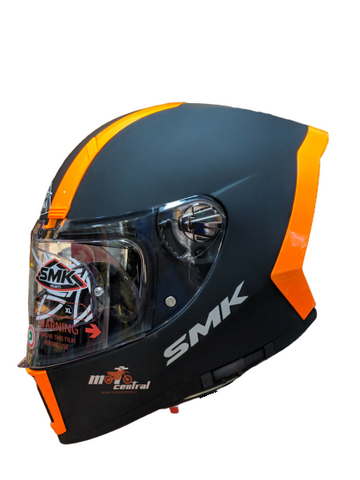 SMK Force Matt Black Fluorescent Orange (MA270), Full Face Helmets, SMK, Moto Central