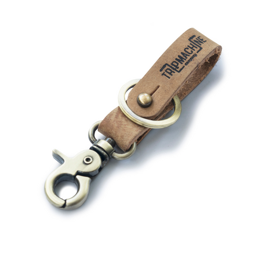 Trip Machine Key Fob Raw with Antique Gold