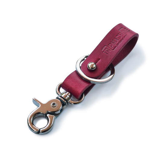 Trip Machine Key Fob Cherry Red with Metallic Black