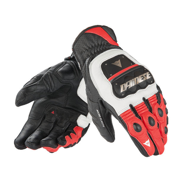 Dainese 4 Stroke Evo Gloves White Red Black