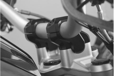 SW Motech 30mm Black Handlebar Risers for Triumph Speed Triple (LEH.00.039.20300/B)