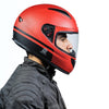 Royal Enfield Street Prime Divider 65 Red Helmet