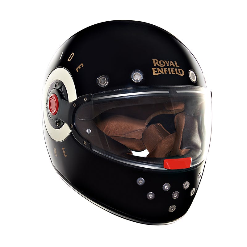 Royal Enfield FF NH44 Lite Gloss Black LEAVEHOME Helmet
