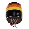 Royal Enfield FF NH44 Lite Gloss Black Orange Waves Helmet