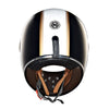 Royal Enfield FF NH44 Lite Gloss Black Tankstripe  Helmet