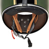 Royal Enfield FF NH44 Lite Gloss Battle Green Tankstripe Helmet