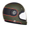 Royal Enfield FF Drifter V2 Center Stripe Matt Battle Green Helmet