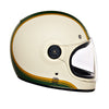 Royal Enfield FF Drifter V2 Big Stripe Matt Battle Green Helmet