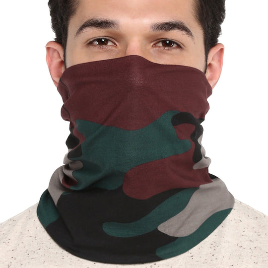 Royal Enfield New Camo Headgear (Red Wine)