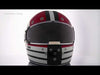 SMK Retro Ranko Grey Blue Red Gloss (GL653) Helmet