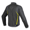 Dainese Hydra Flux D-Dry Jacket Black Dark Gull Gray Fluro Yellow