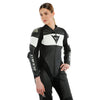 Dainese Imatra  Lady leather 1 Pc Suit Perf. (Black White)