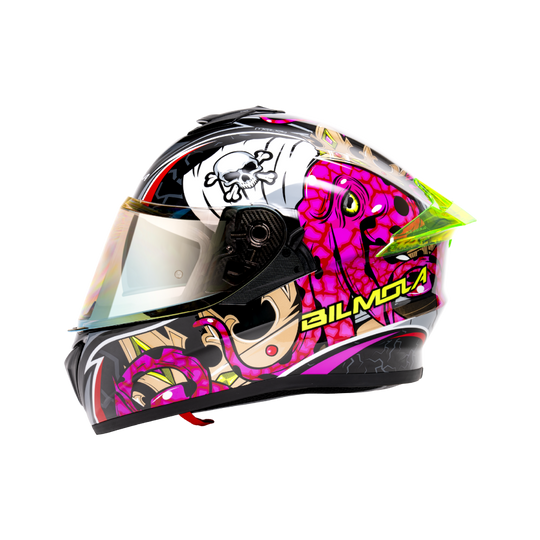 Bilmola Nex Octo Gloss Black Pink Helmet