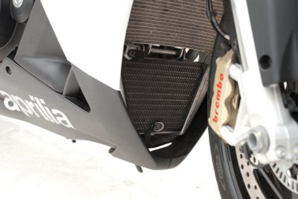 R&G Oil Cooler Guard for Aprilia RSV4/ R '09'14 and Aprilia V4 Tuono '11'14 (OCG0012BK)