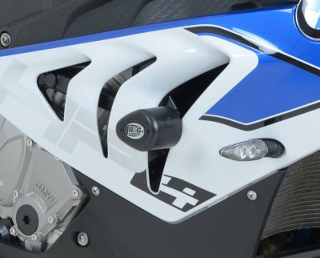 R&G Crash Protectors Aero Style for BMW S1000RR '12'14 and HP4 [Non Drill] (CP0308BL)