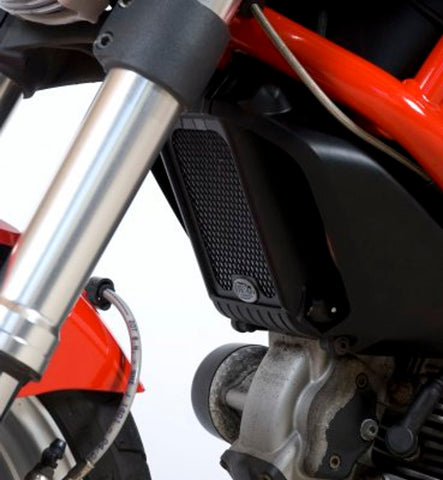 R&G Oil Cooler Guard for Ducati Monster 1100 / 1100S / 1100EVO & 795/796 '09 (OCG0014BK)