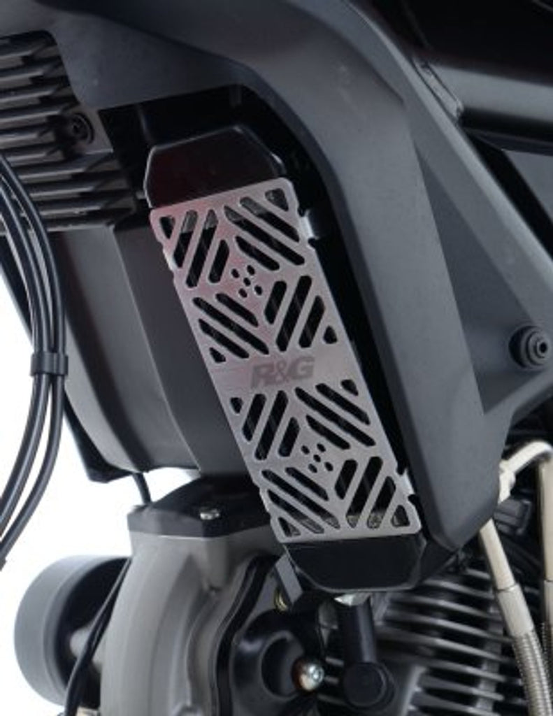 R&G Oil Cooler Guard for Ducati Scrambler '15, Urban Enduro '15'17, Ducati Monster 797 '17 & Desert Sled '18 (OCG0022SI)