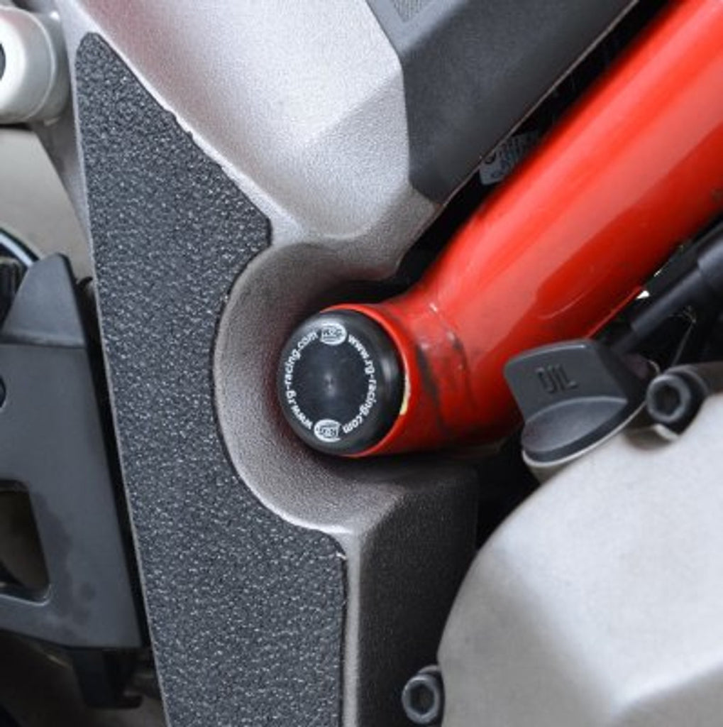 R&G Frame Plug for Ducati Multistrada 1200S '15, Multistrada 950 '17 and Multistrada 1260, 1260S, 1260 D AIR and 1260 Pikes Peak '18 models. (RHS) (FI0113BK)