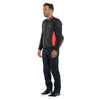 Dainese Intrepia Perf. Leather Jacket (Black Black Matt Fluro Red)