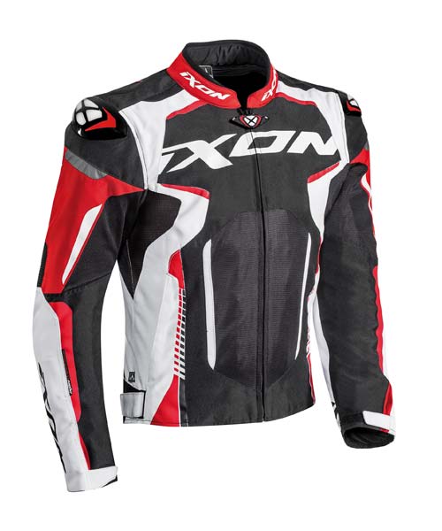 IXON GYRE TEXT JACKETS (BLACK WHITE RED)– Moto Central