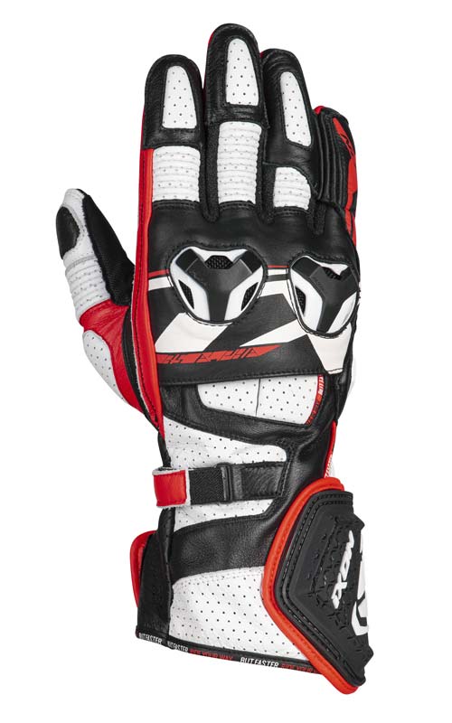 IXON RS ALPHA GLOVES (BLACK WHITE RED)