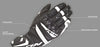 IXON RS TEMPO AIR GLOVES (BLACK WHITE)