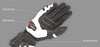 IXON RS TEMPO AIR GLOVES (BLACK WHITE)