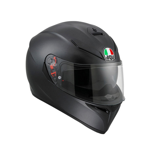 AGV K3-SV Solid Matt Black Helmet, Full Face Helmets, AGV, Moto Central