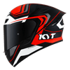 KYT TT Course Overtech Gloss Black Orange Helmet