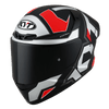 KYT TT Course Electron Matt Grey Red Helmet