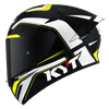 KYT TT Course Grand Prix Gloss Black Yellow Helmet