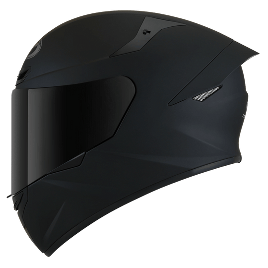 KYT TT Course Plain Matt Black Helmet