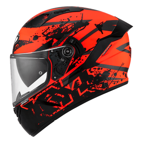 KYT NFR Neutron Red Gloss Helmet Moto Central