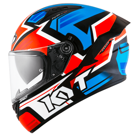 KYT NFR Artwork Red Blue Gloss Helmet
