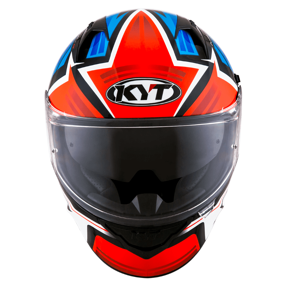KYT NFR Artwork Red Blue Gloss Helmet– Moto Central
