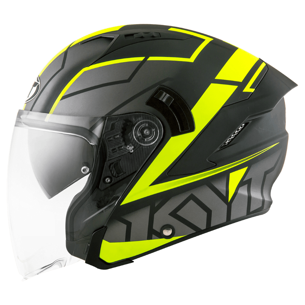 KYT NFJ Motion Matt Black Fluro Yellow Helmet– Moto Central